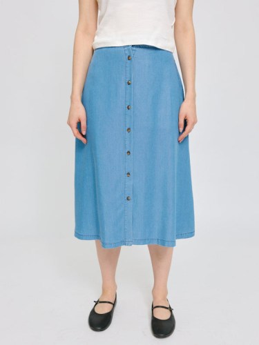 Tence Mid Skirt dk blue wash